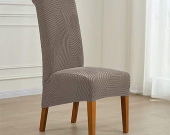 Juego de fundas elásticas para sillas de comedor, tamaño XL, jacquard, universal, todo incluido, para el hogar, bodas, fiestas y decoración de cocina.
