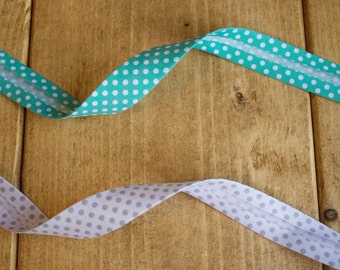 Spotty bias binding 18mm width