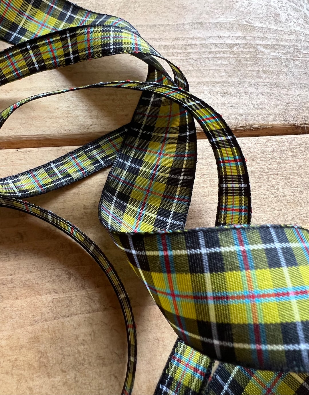 Cornish National Tartan Ribbon X 4 Widths - Etsy