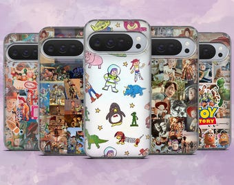 Etui na telefon Toy Story z motywem Disneya do modeli Google Pixel 10Pro XL, 10A, 10, 9Pro XL, 9Pro, 9A, 8, 7, Samsung S26Ultra, iPhone 17Pro Max