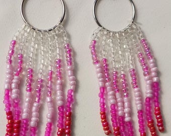 Beaded Dangle Native Indigenous earrings