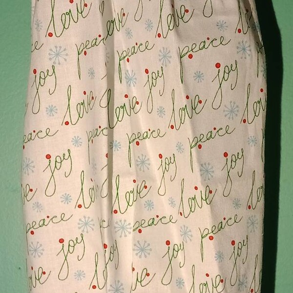 Plastic Bag Holder Christmas peace joy love