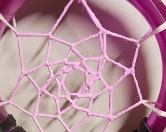 Dream Catcher purple resin glow in the dark