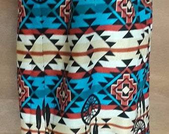 Native print grocery bag holder