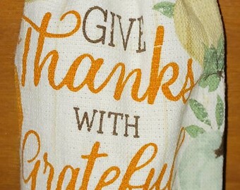 Plastic Bag Holder Fall pumpkins thankful