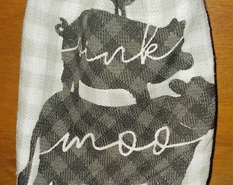 Plastiktaschenhalter Huhn Kuh Schwein