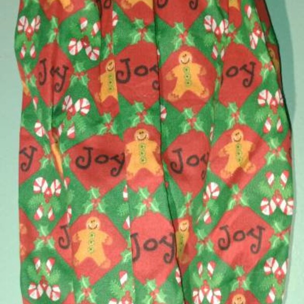 Plastic Bag Holder Christmas joy gingerbread candy cane