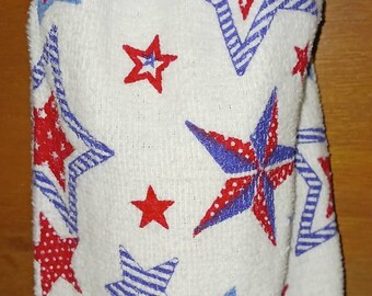 Plastic Bag Holder stars 4th of  July