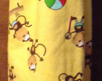 Monkey grocery bag holder