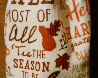 Plastic Bag Holder Fall pumpkins thankful blessed