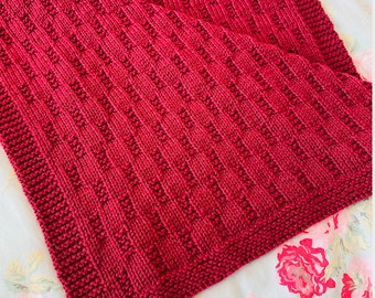 Knitting Pattern, Everyday Easy Blanket