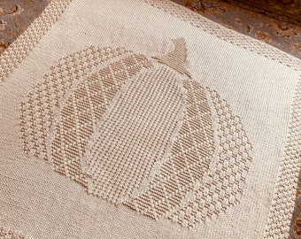 Knitting Pattern, Textured Pumpkin Blanket, Throw, Instant Download