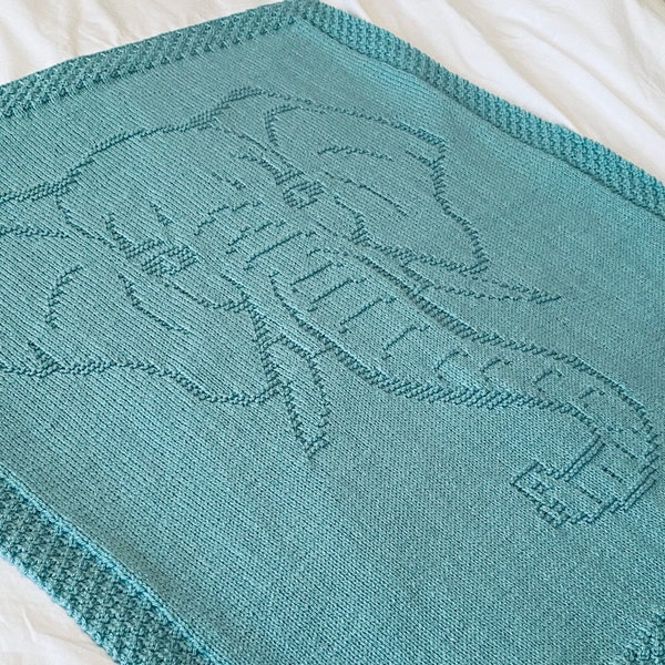 Knitting Pattern, Elephant Spirit Blanket, PDF, Throw, Instant Download