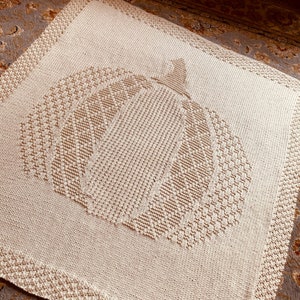 Knitting Pattern, Textured Pumpkin Blanket, Throw, Instant Download