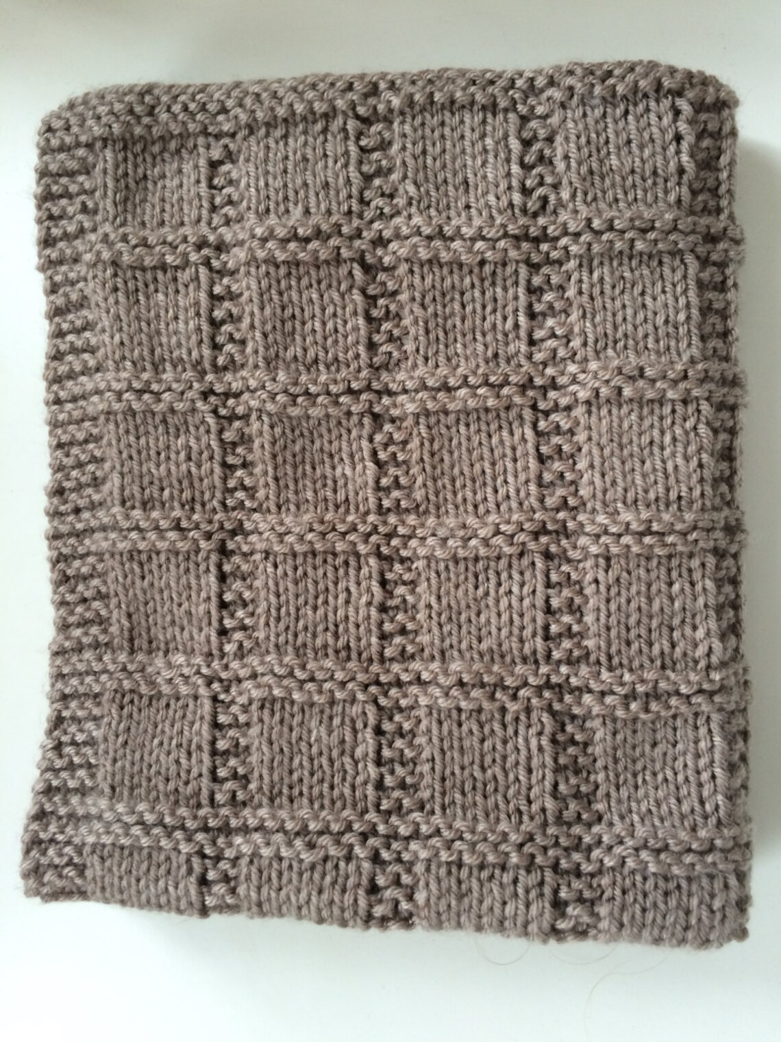 Knitting Pattern Patch Baby Blanket PDF Pram Nursery Baby Etsy