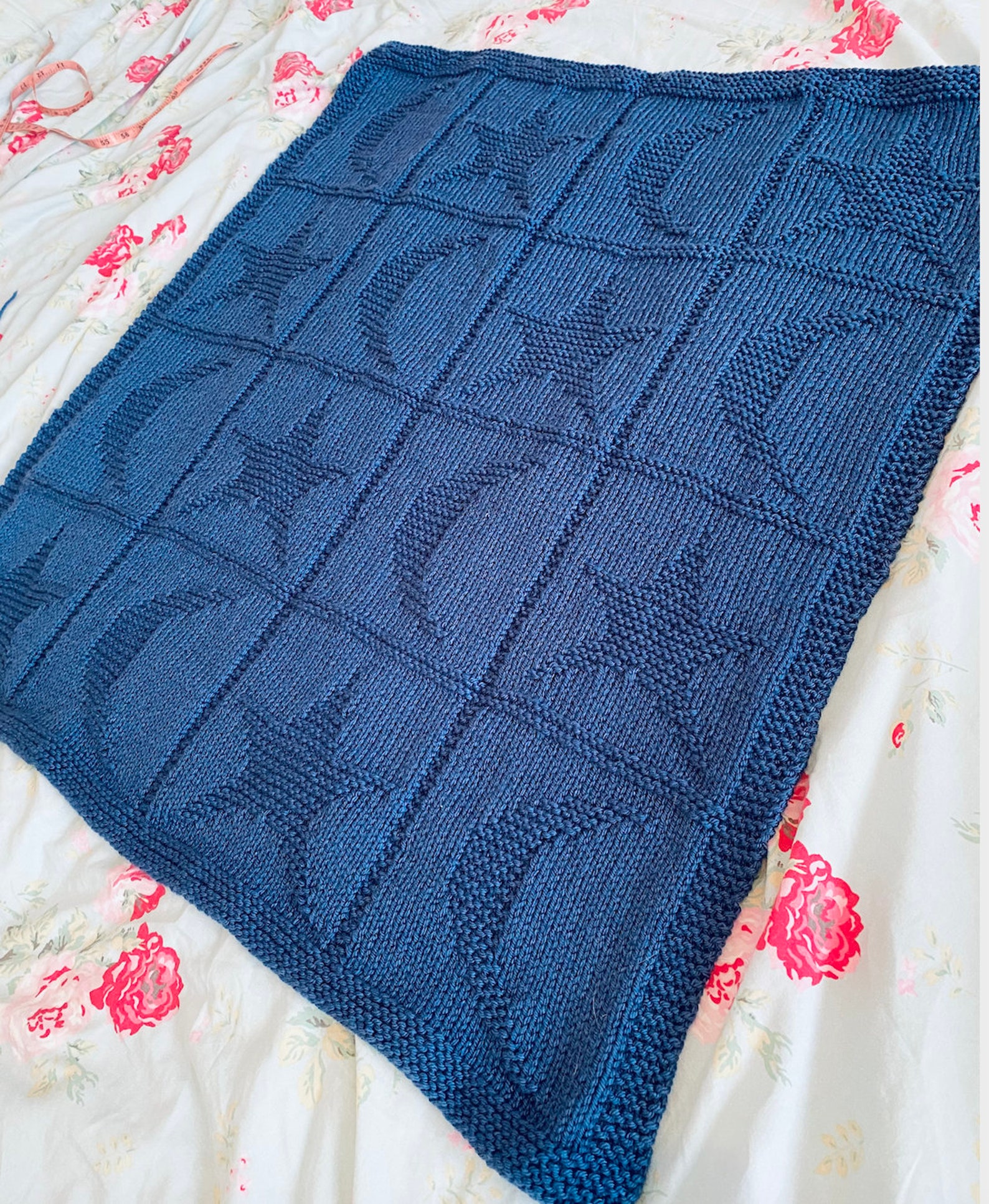 Knitting Pattern, Moon and Star Blanket, PDF, Instant Download, Baby