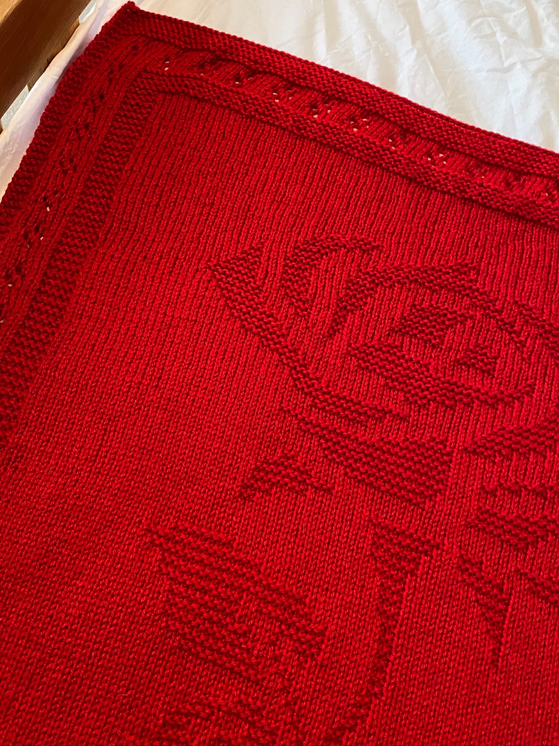Knitting Pattern The Rose Blanket PDF Pattern Baby blanket Etsy
