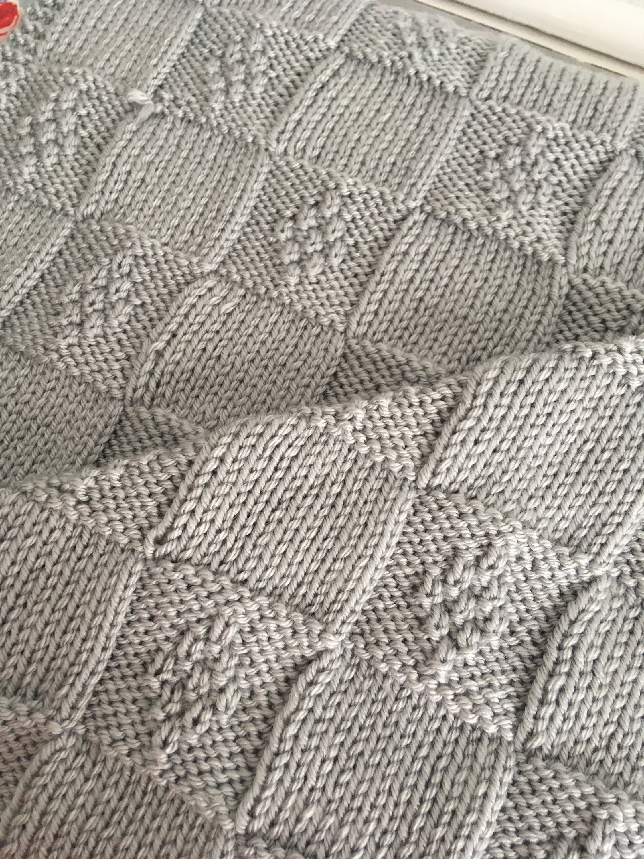 Knitting Pattern Diamond Basket Weave Baby Blanket Nursery Throw PDF Instant Download Etsy Canada