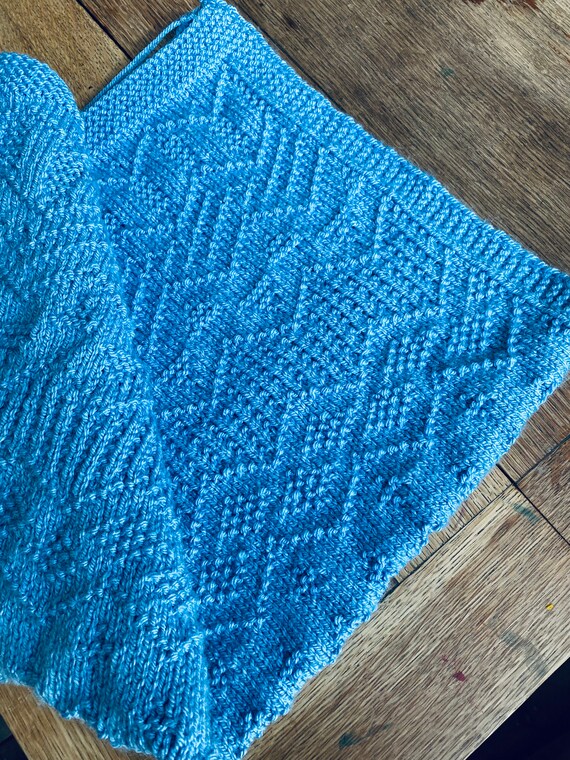 Knitting Pattern Zig Zag Sampler Baby Blanket PDF Instant | Etsy UK