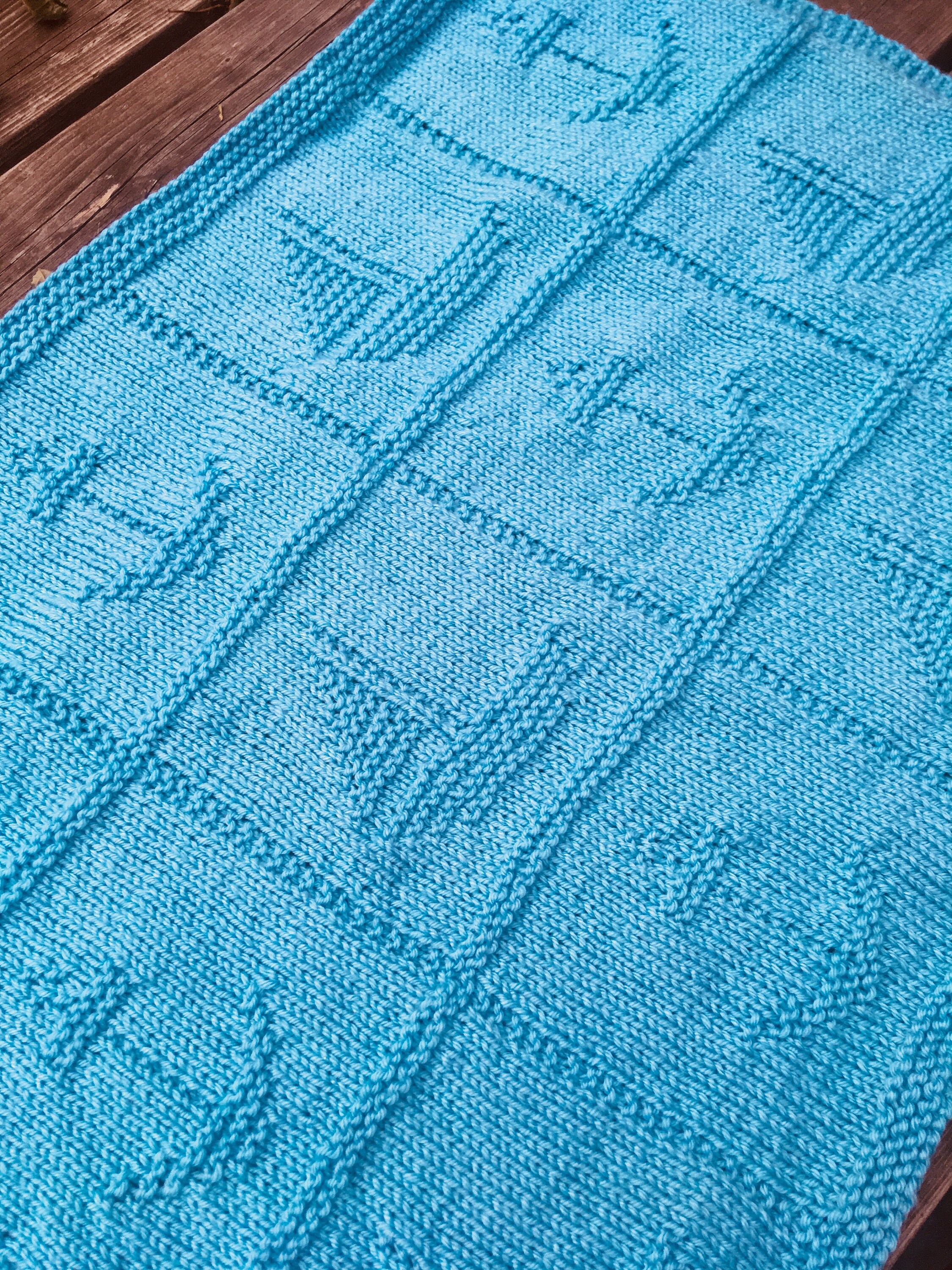 Knitting Pattern Nautical 2 Blanket PDF Instant Download Baby
