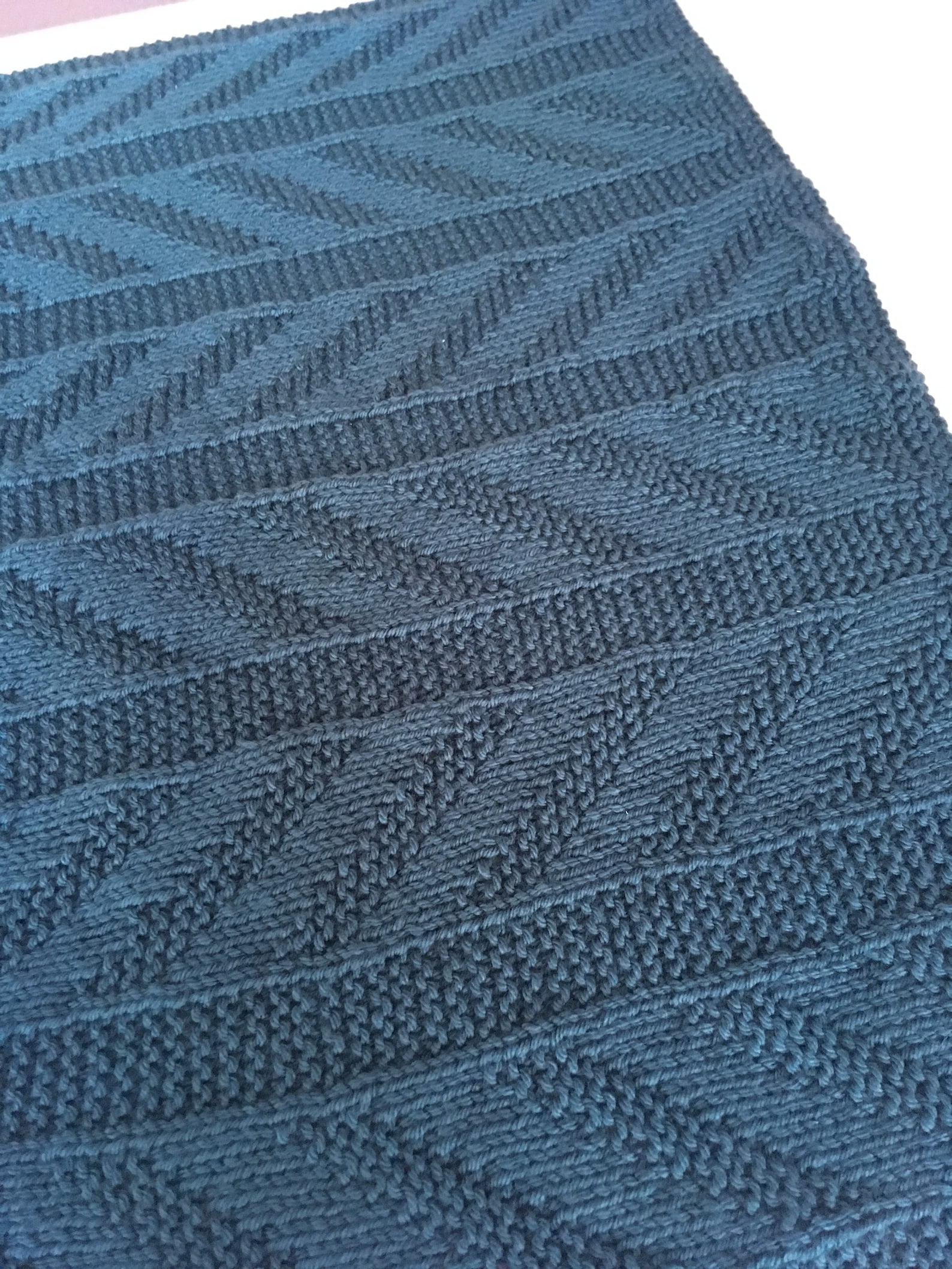 Baby Blanket Knitting Pattern, Zig Zag Split, Instant Download, PDF - Etsy