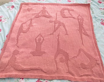 Knitting Pattern, Yoga Blanket, PDF, Instant Download