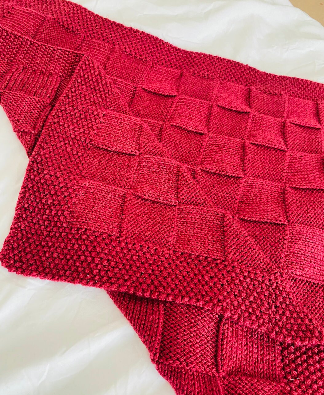 Kits & How To Patterns Craft Supplies & Tools PDF Basket Weave Blanket