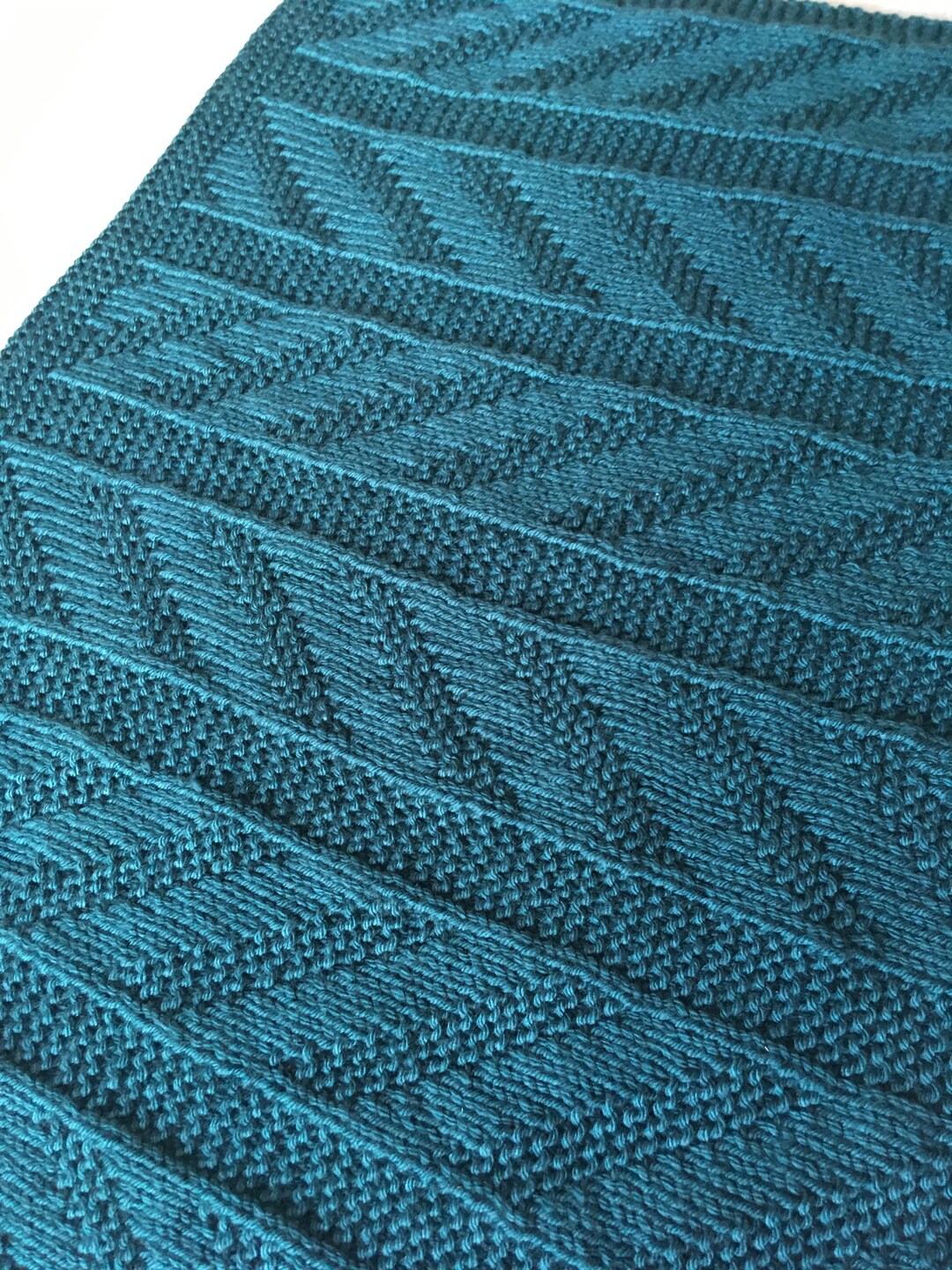 Baby Blanket Knitting Pattern, Zig Zag Split, Instant Download, PDF - Etsy