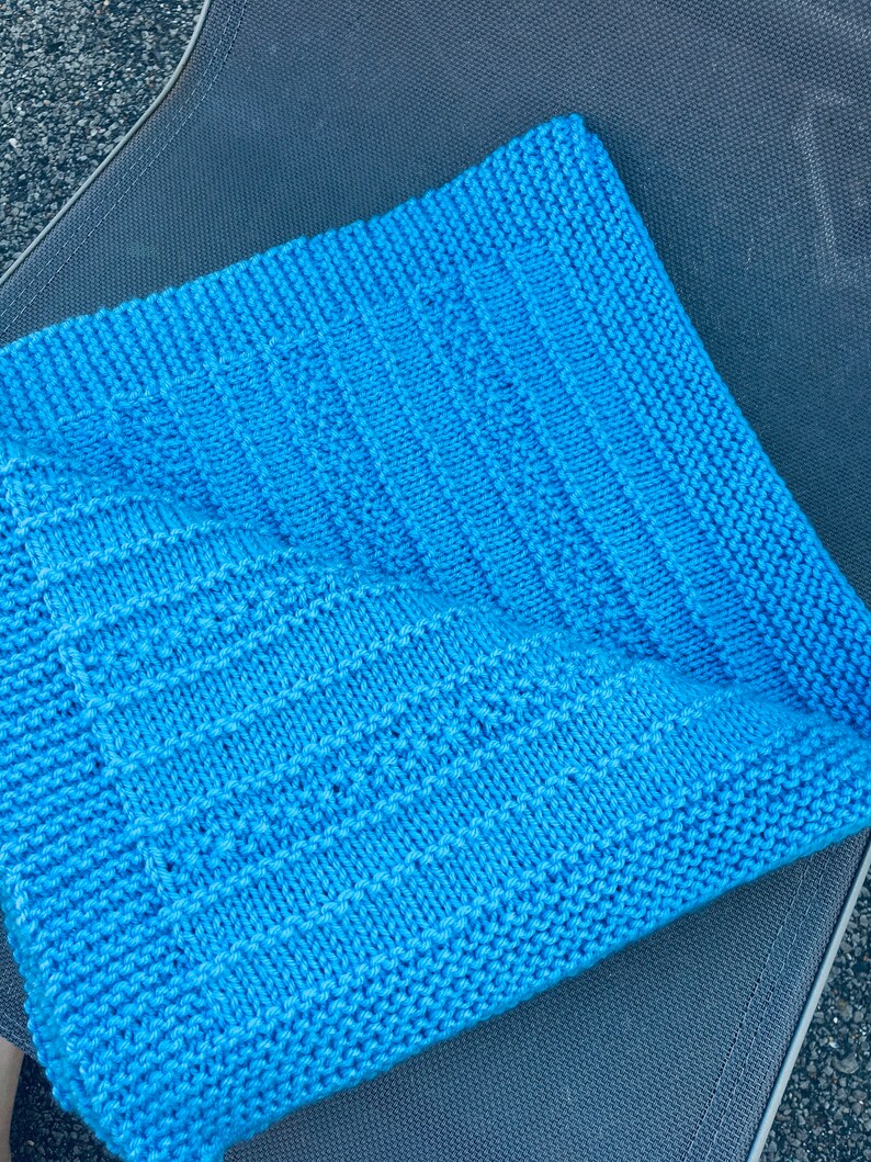 Knitting Pattern Snuggle Blanket PDF Instant Download Baby Etsy België