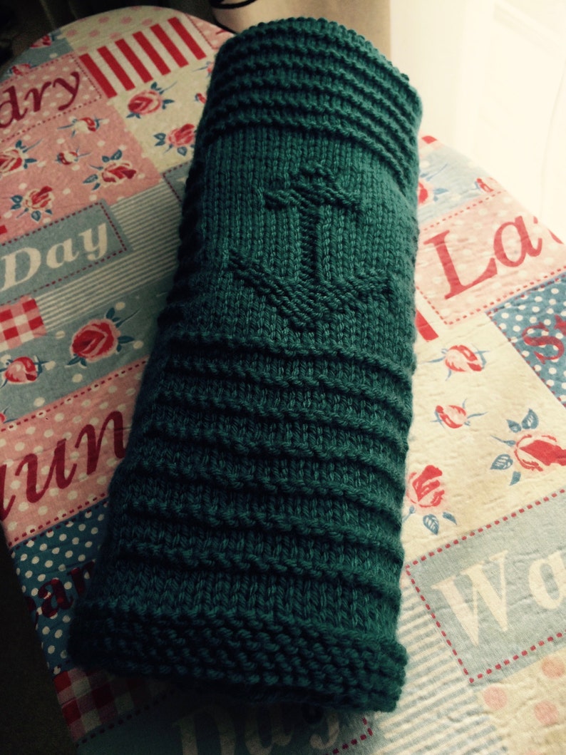 Knitting Pattern Nautical Baby Blanket PDF Instant Etsy UK