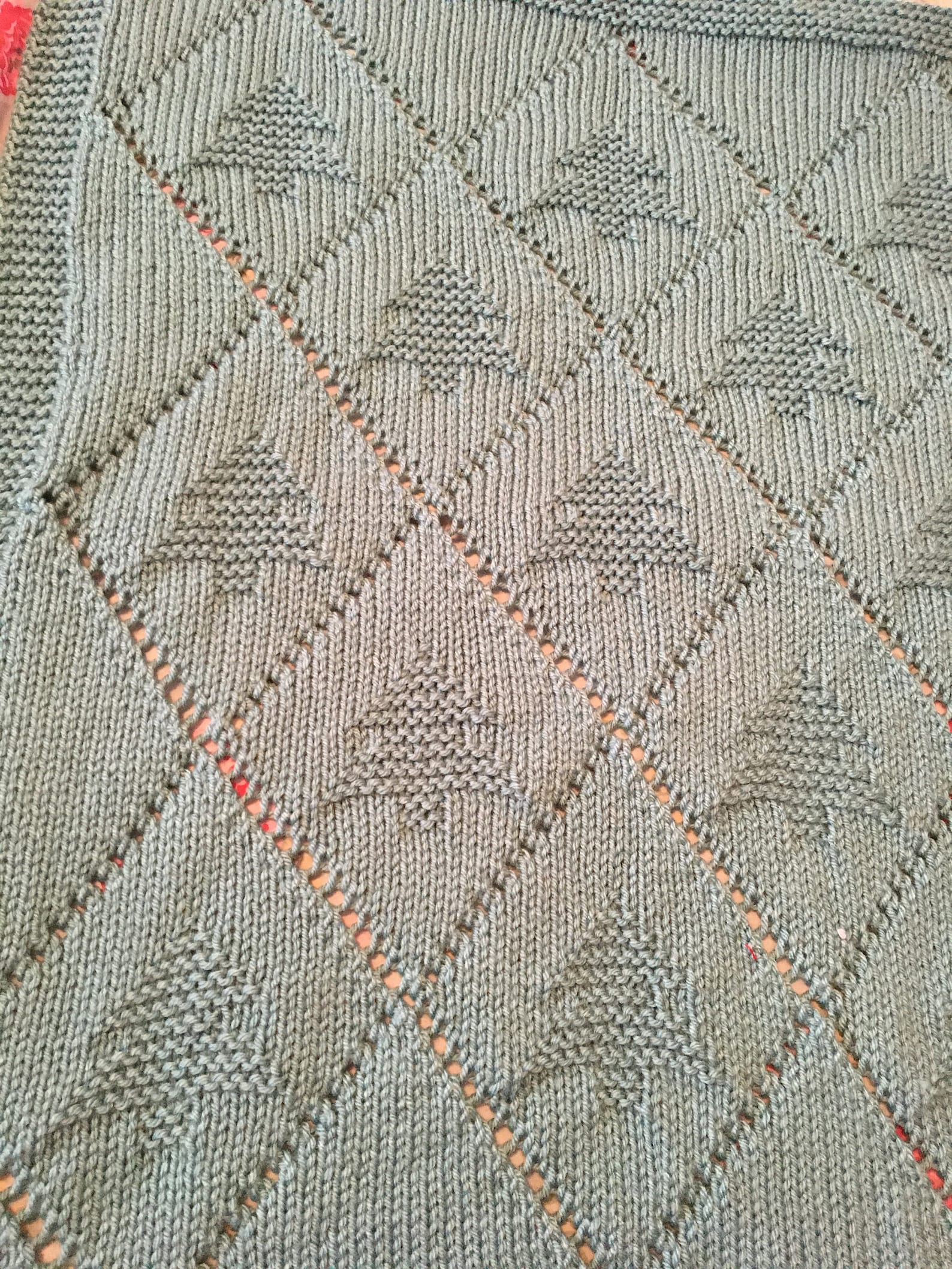 Christmas Tree Blanket Knitting Pattern Baby Blanket PDF Etsy UK