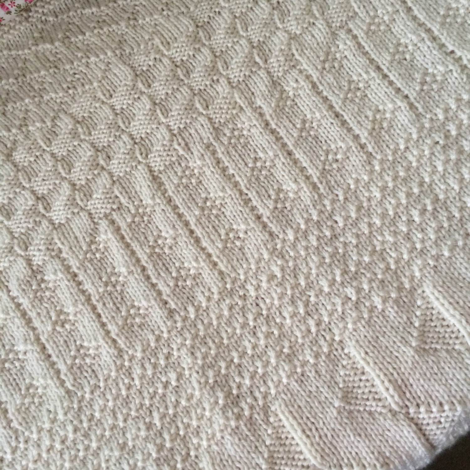 Textured Baby Blanket Knitting Pattern PDF Instant Download - Etsy