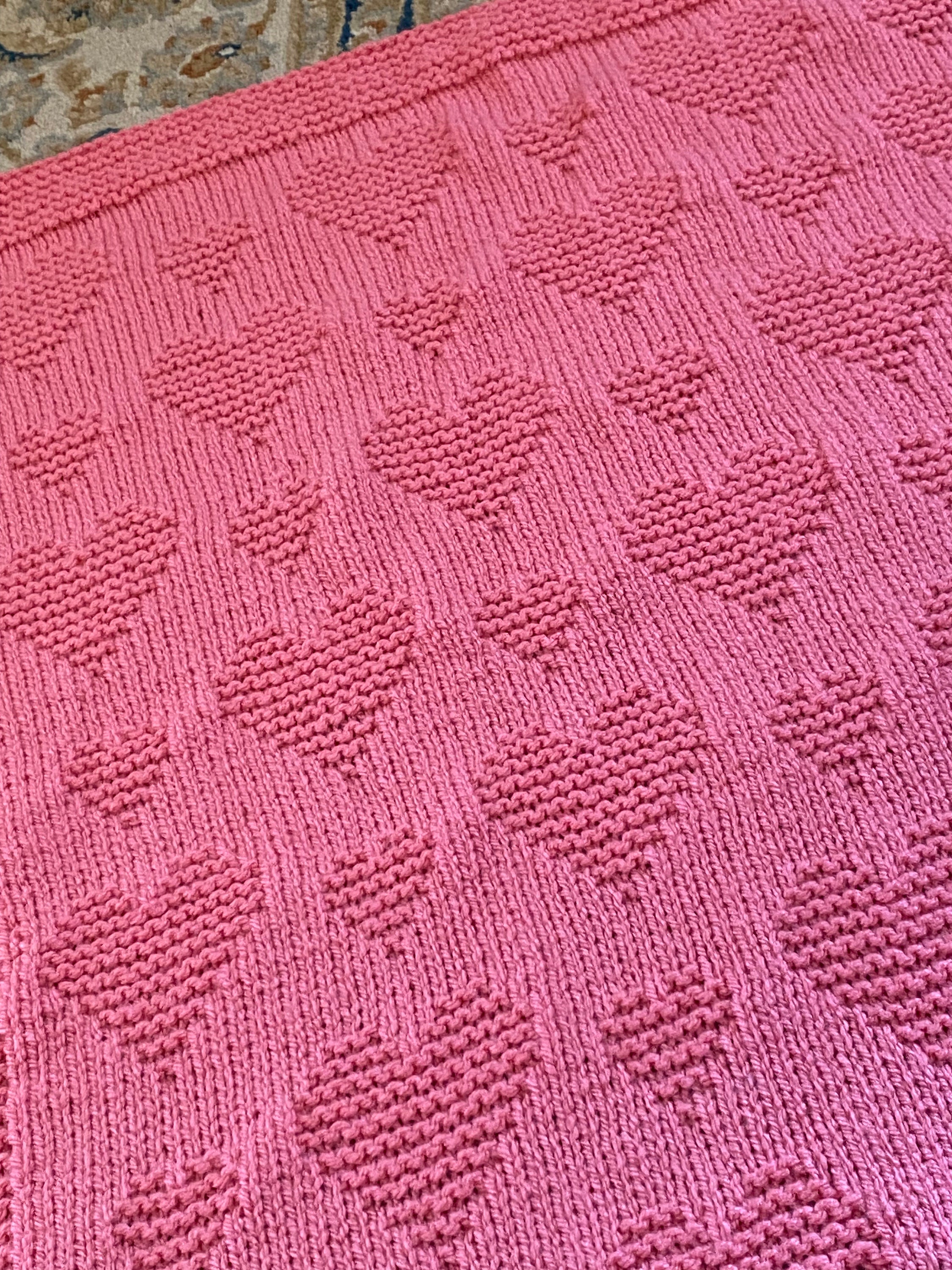Knitting Pattern, Heart to Heart Blanket, PDF, Instant Download,