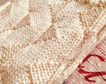 Knitting Pattern Bunting Baby Blanket PDF Instant Download