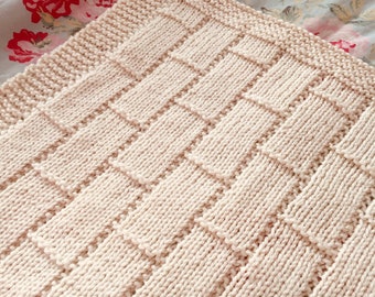 Knitting Pattern, Ladder Blanket, PDF, Nursery, Throw, Instant Download