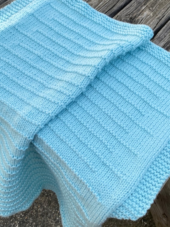 Knitting Pattern, Easy Stepper Blanket, Baby Blanket, Instant