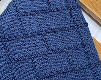 Moon and stars baby blanket knitting pattern sale