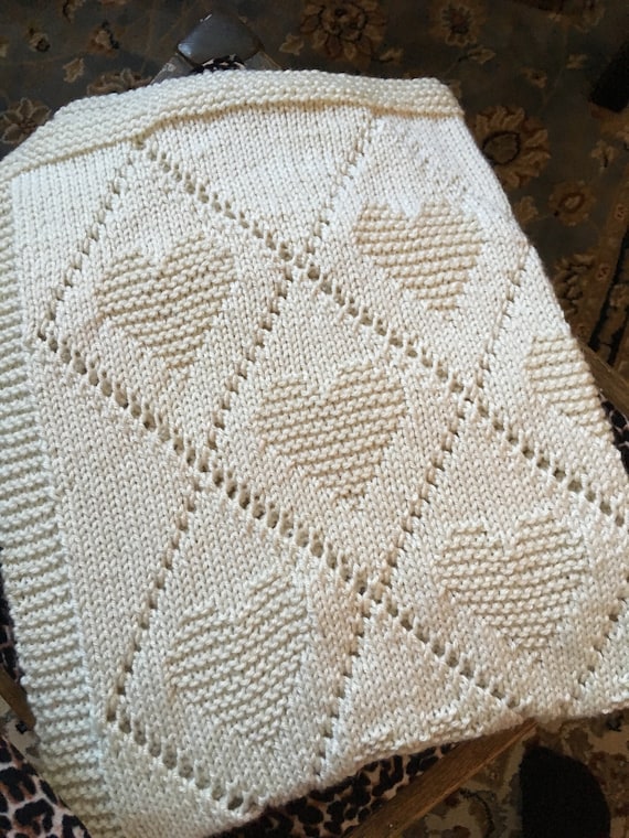 Knitting diamond pattern baby blanket new arrivals