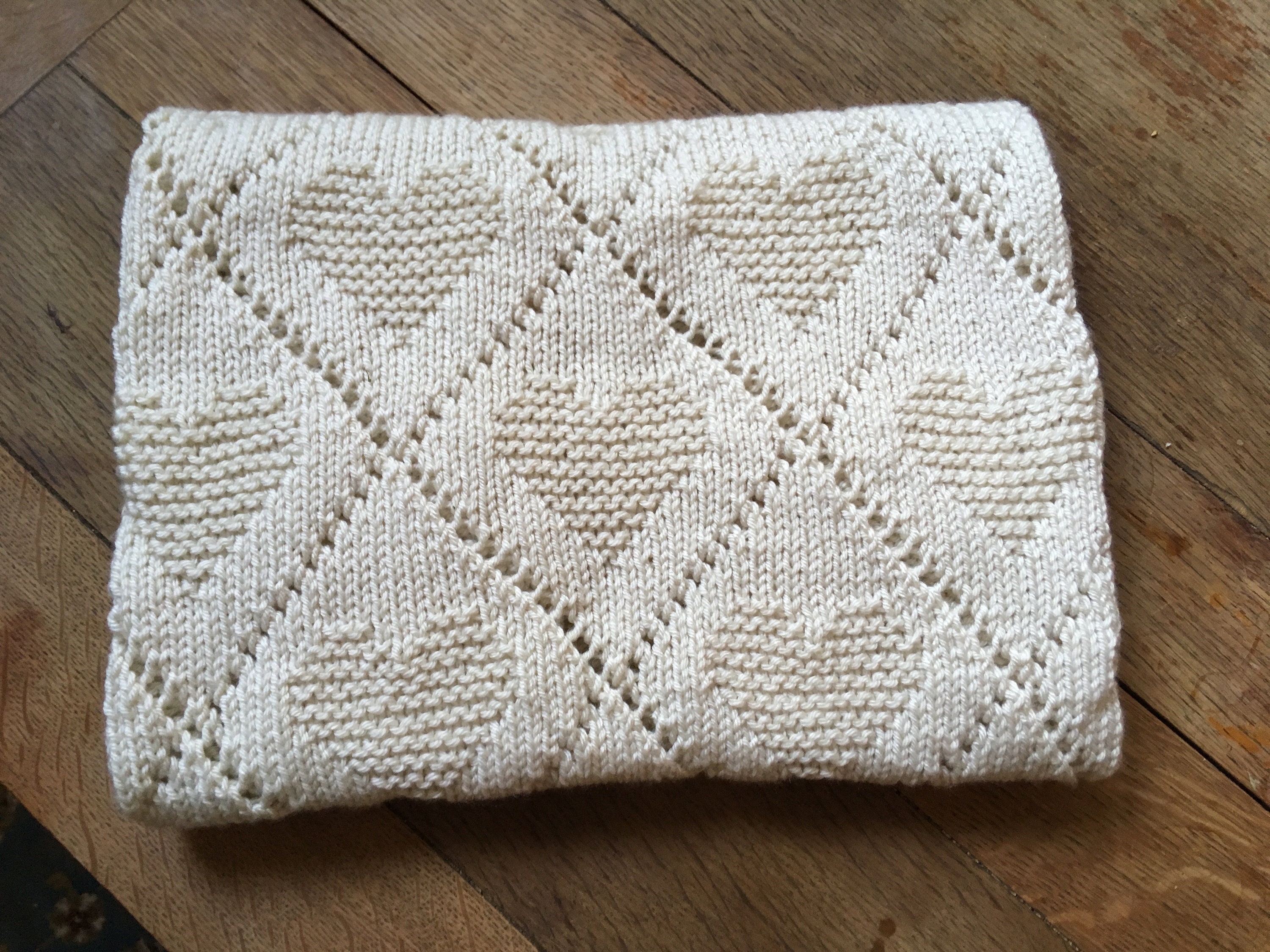 Baby Knitting Pattern Diamond Love Blanket Throw PDF Etsy Canada