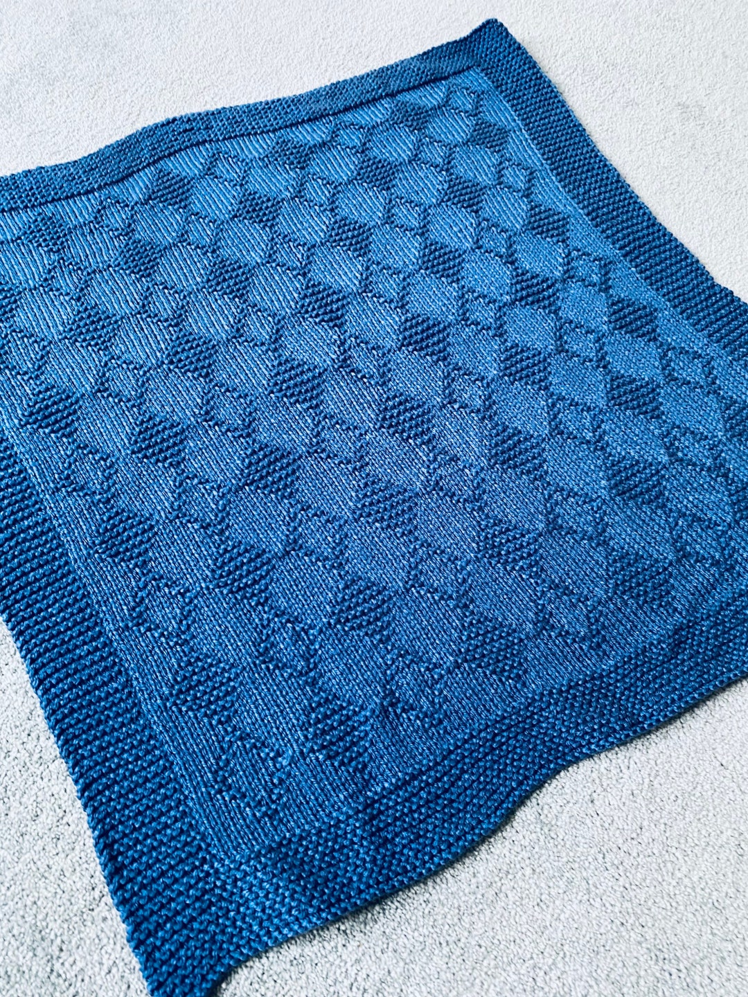 Knitting Pattern, Diamond Snuggler, Baby Blanket, PDF, Digital