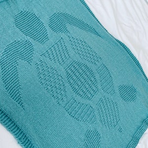 Knitting Pattern, Giant Turtle Blanket, Picture Blanket, PDF, Instant ...