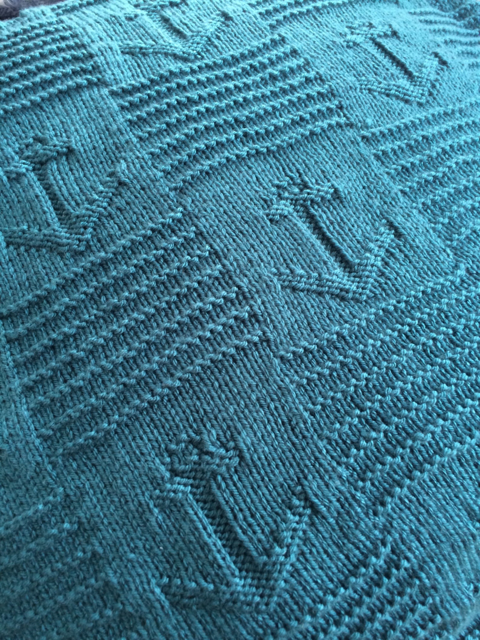 Knitting Pattern Nautical Baby Blanket PDF Instant Etsy