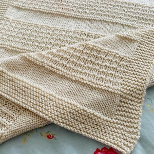 Baby Cellular Blanket Knit Pattern Etsy UK