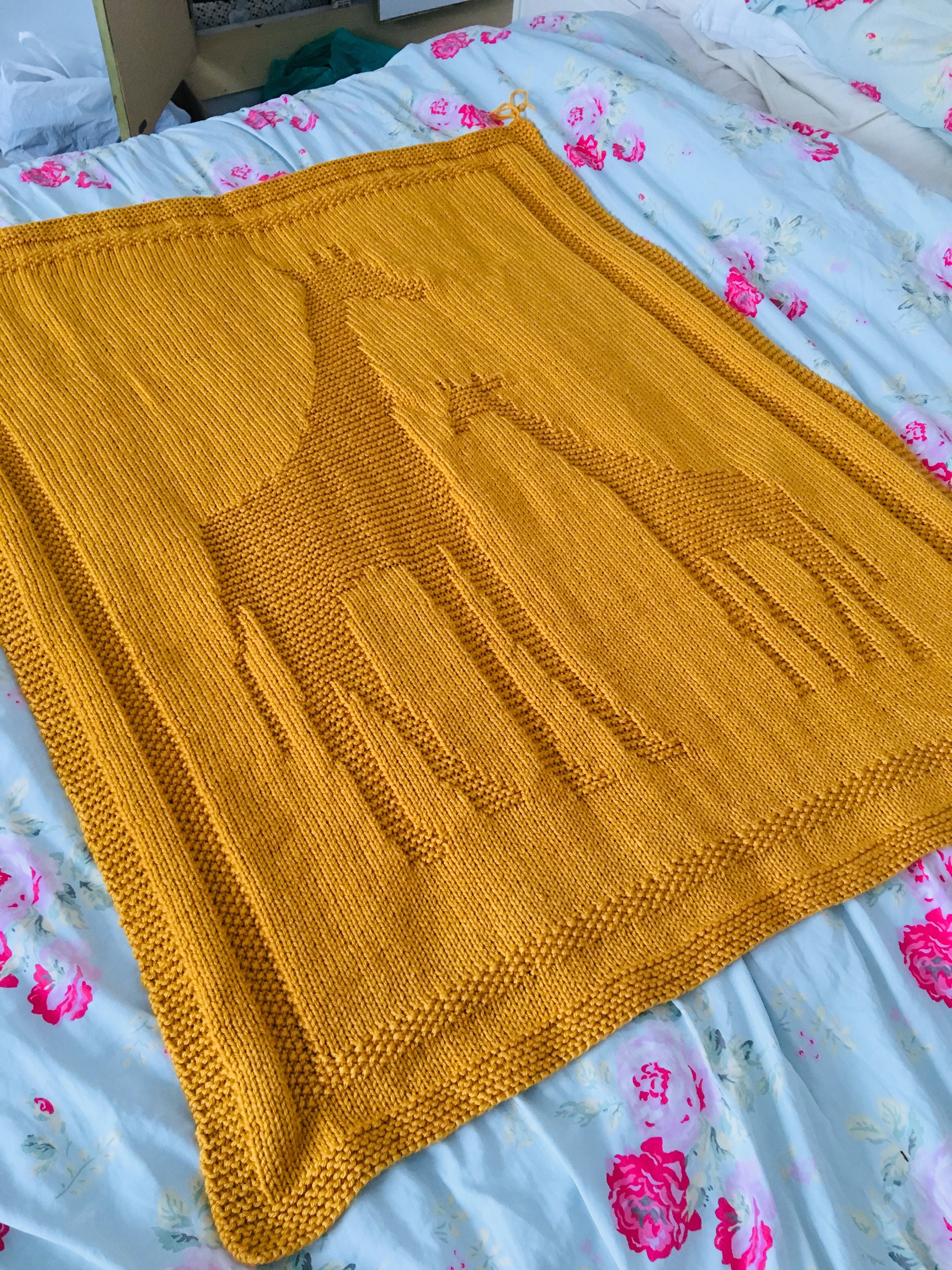 Knitted giraffe baby blanket pattern hotsell
