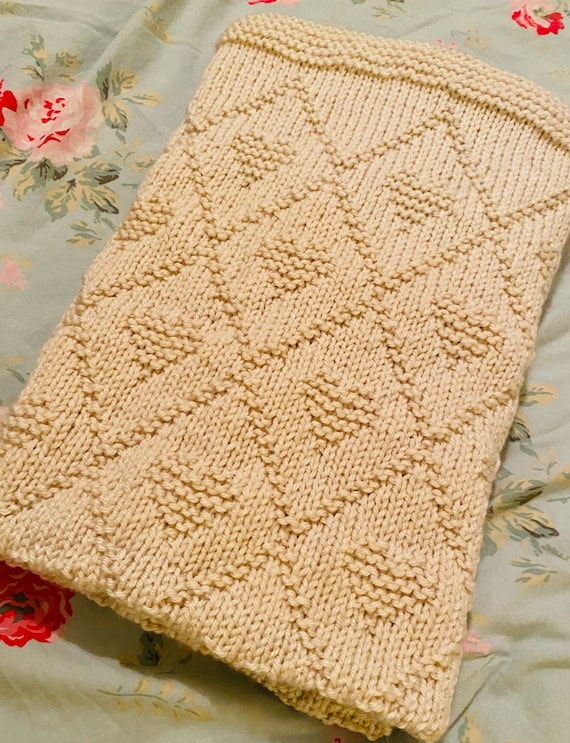 Heart blanket knitting pattern hotsell