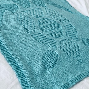 Knitting Pattern, Giant Turtle Blanket, Picture Blanket, PDF, Instant ...