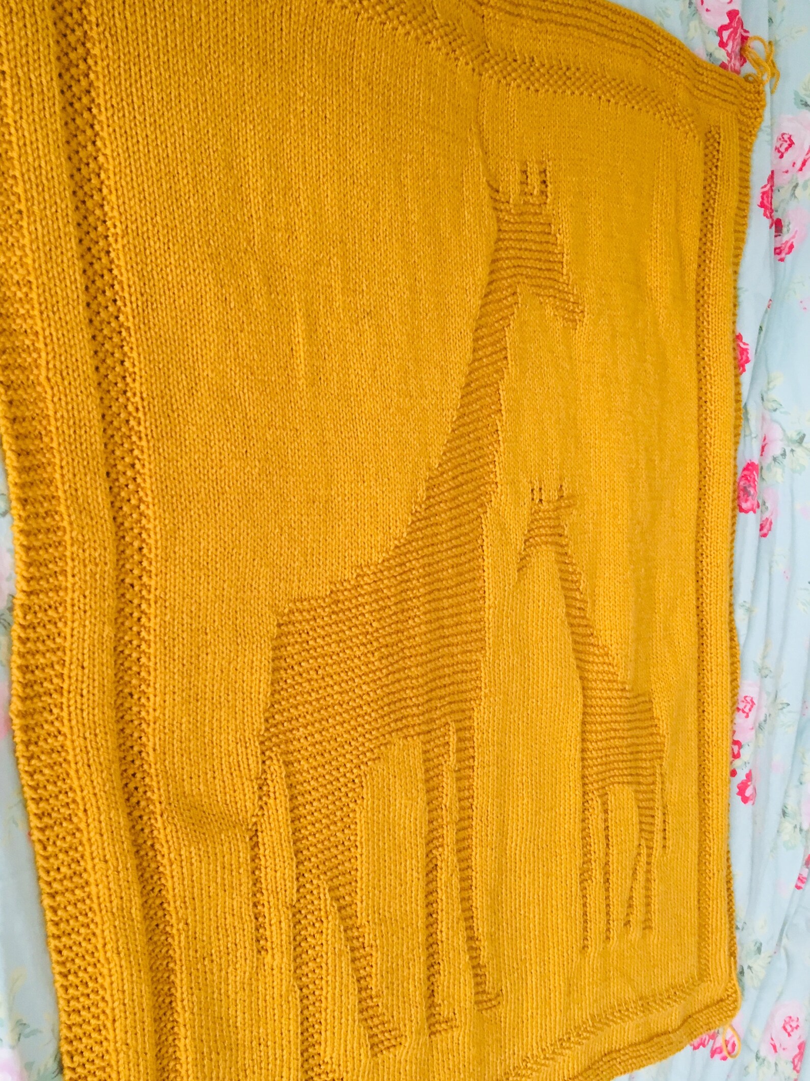 Giraffe Blanket Knitting Pattern PDF Instant Download Baby Etsy