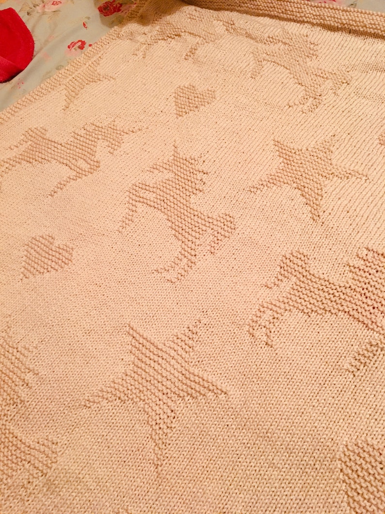 Lovely Unicorn Blanket Knitting Pattern PDF Instant Etsy UK