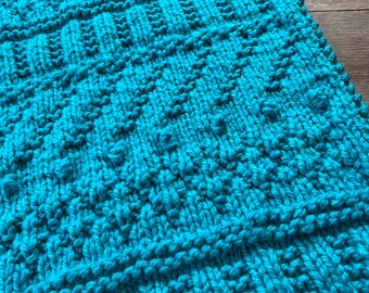 Knitting Pattern, Lap Snuggler, Blanket, Throw, Sampler, PDF, Instant Download,