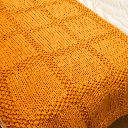 Swaddling Squares Knit Baby Blanket Pattern PDF Download Etsy
